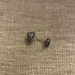 Kay Jewelers Diamond Heart Earrings 1/10 ct tw Sterling Silver 925